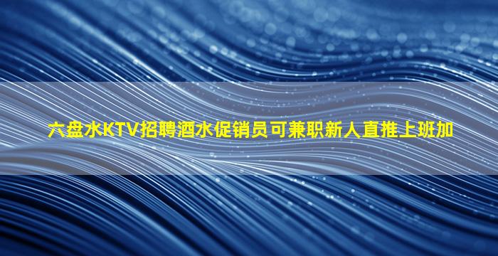 六盘水KTV招聘酒水促销员可兼职新人直推上班加